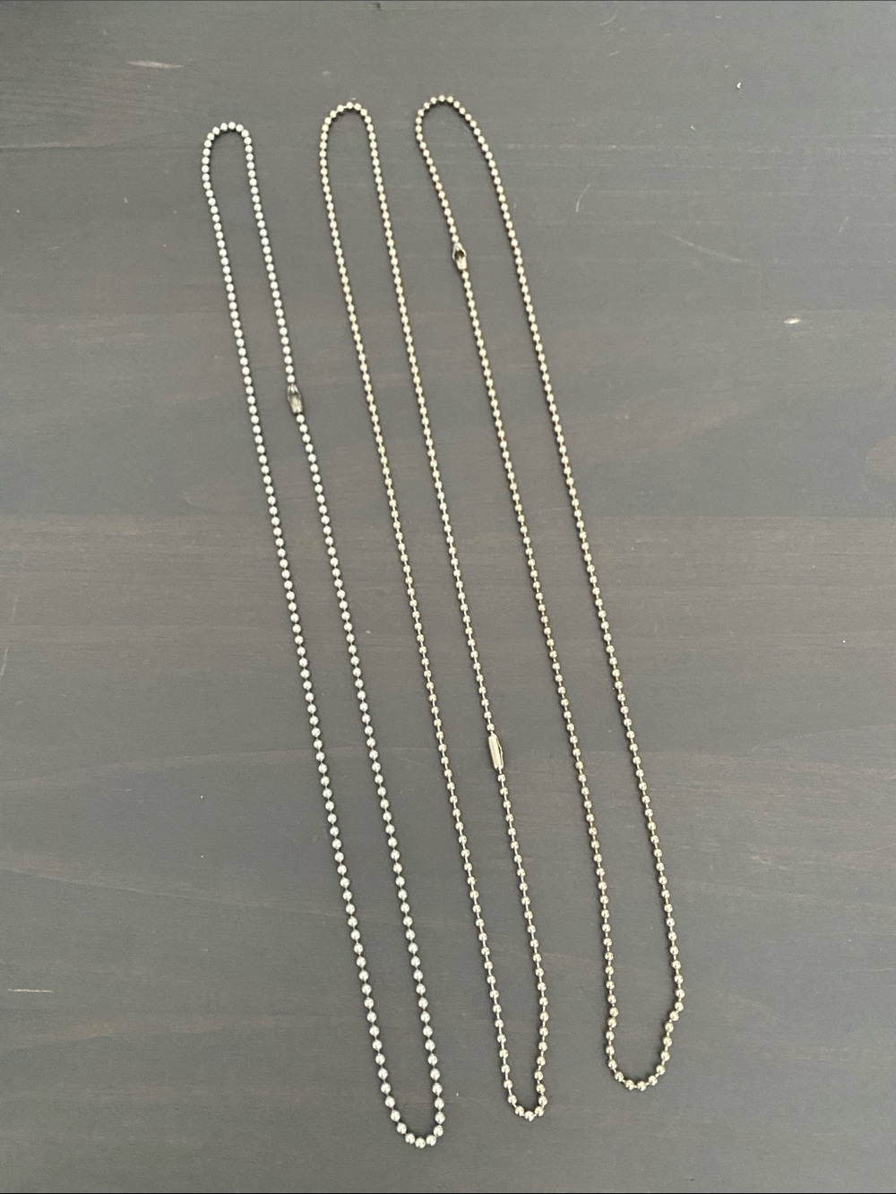 Silver Ball Chain Necklaces